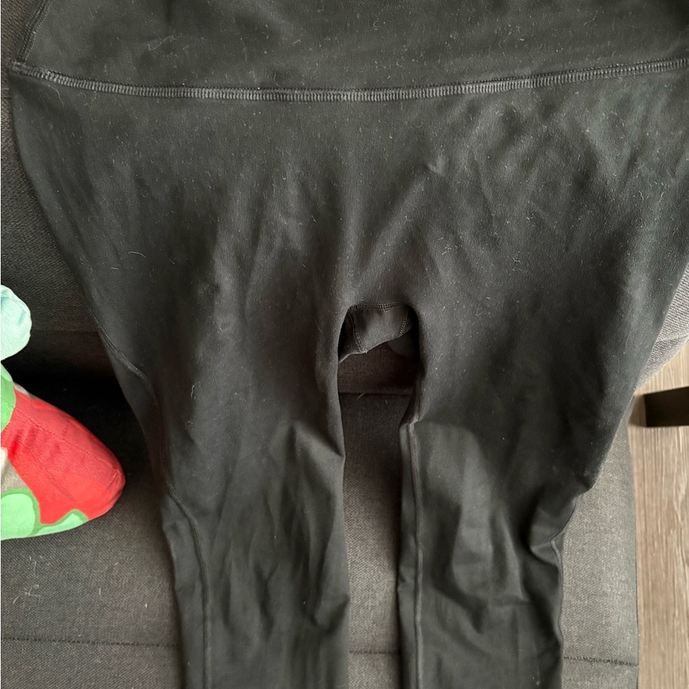 Fleo No Front Seam Black Leggings